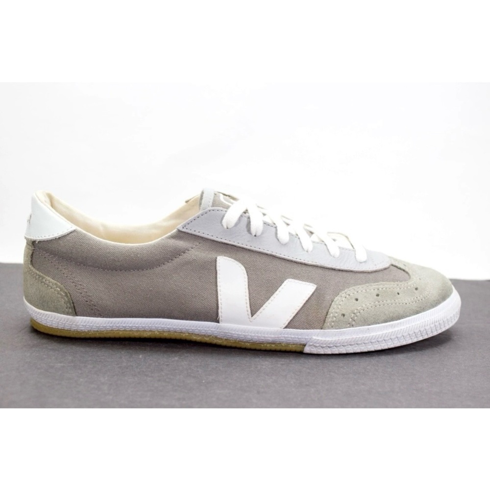 Veja Volley O.T. Bastille Mens Sz US 11 Gray Suede Canvas Lace Up Shoes Sneakers - Picture 4 of 11